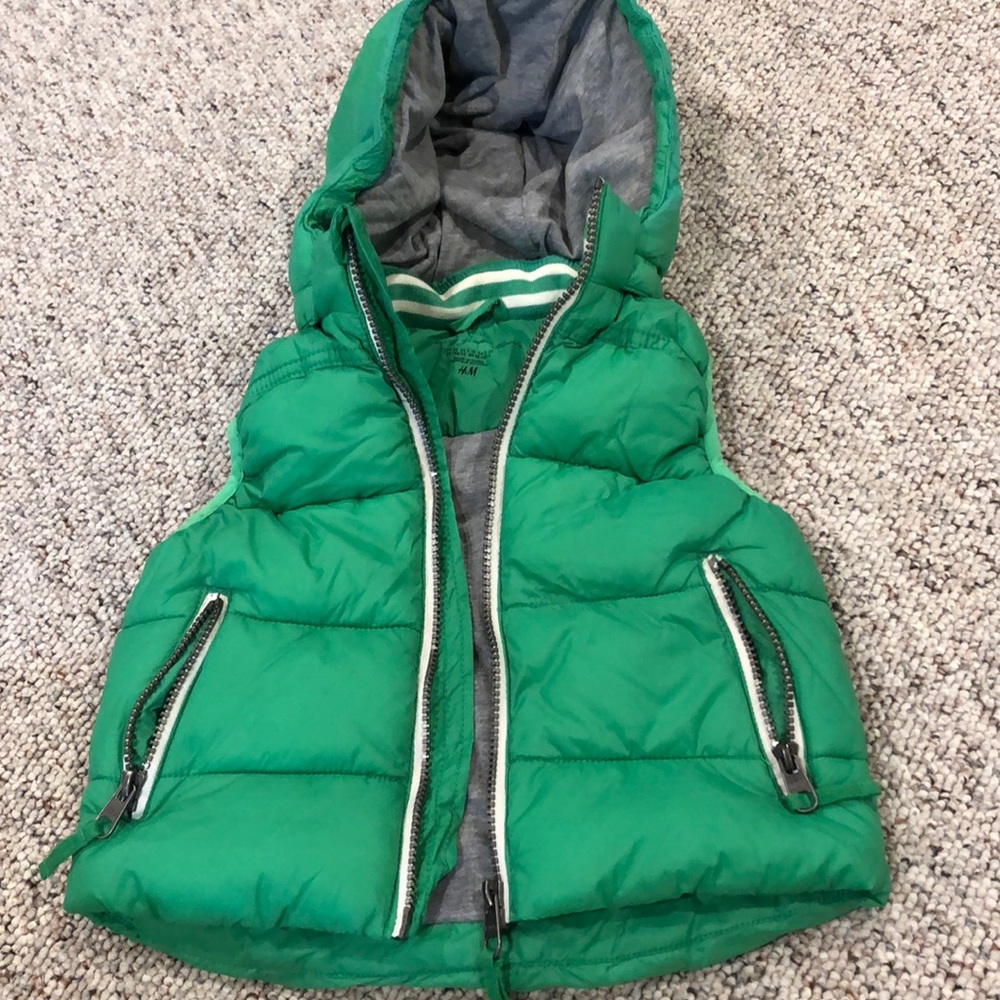 Boys hooded puffy vest